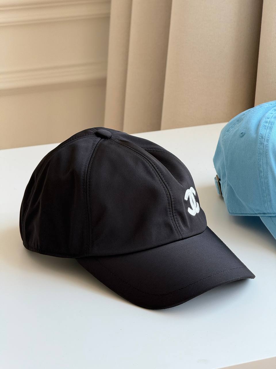 CHANEL CC Embroidered Nylon Baseball Cap