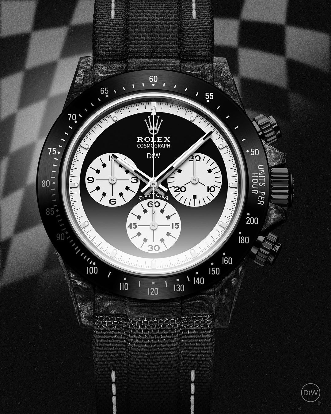 NTPT Carbon Rolex DiW Daytona “PAUL NEWMAN BLACK DLC