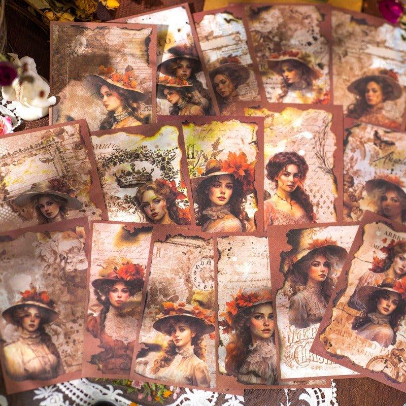 2166 Stock Paper Old Book Memoirs Series