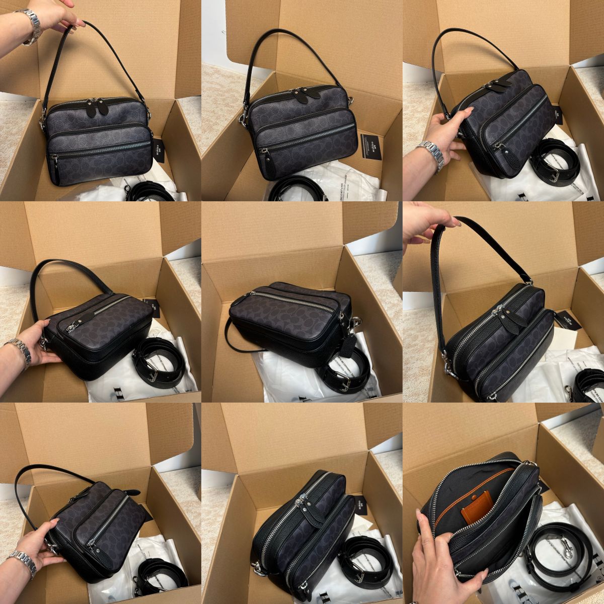 Men Handbag CDS83 CDS85 DAKOTA CROSSBODY BAG IN SIGNATURE CANVAS