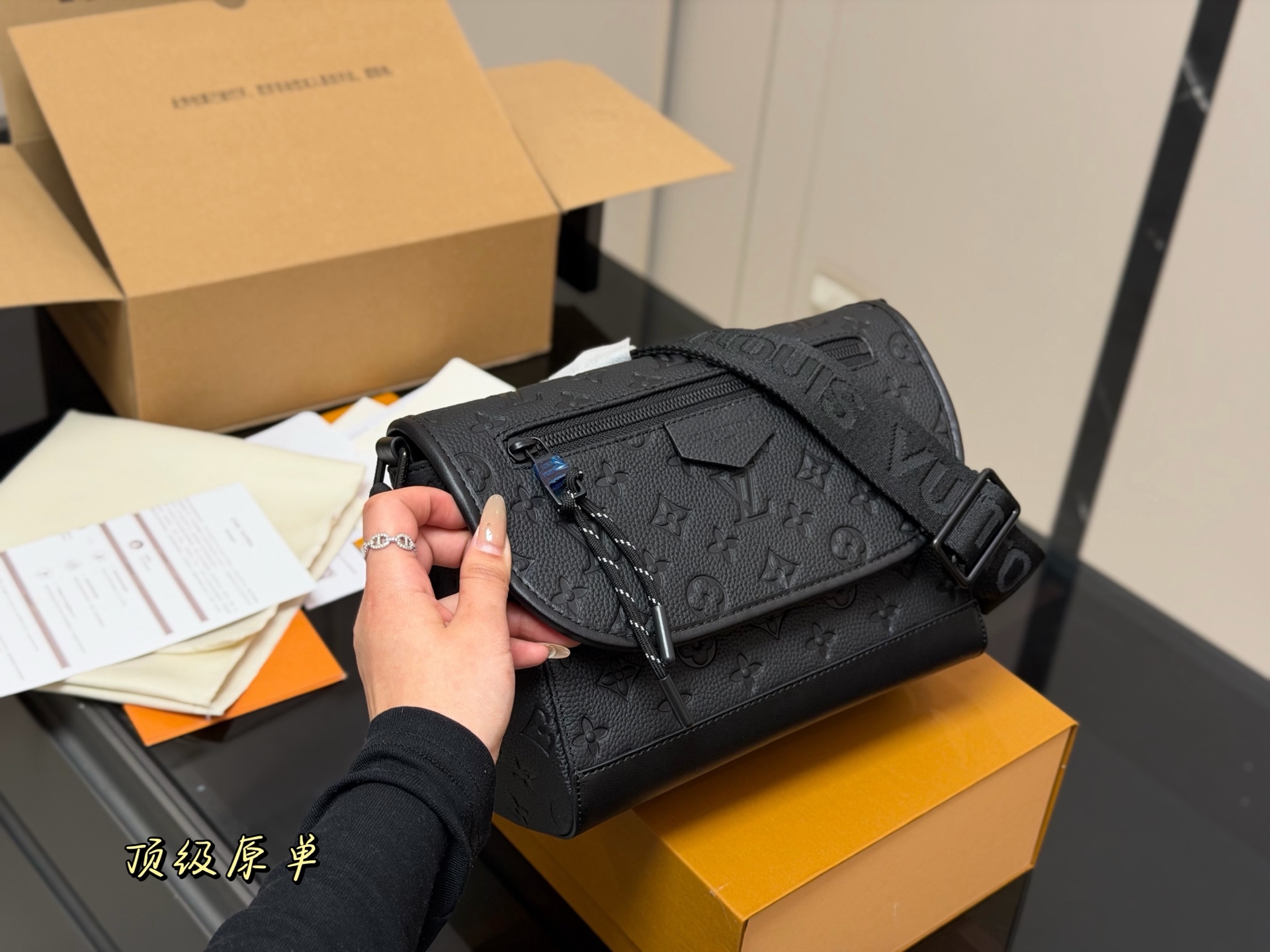 LV Pulse Messenger Monogram Shadow Bag