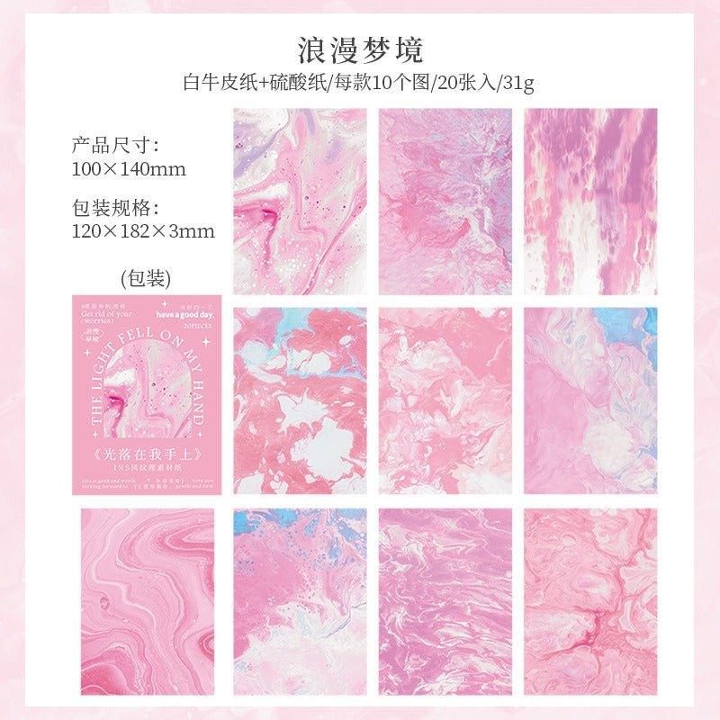 2148 Paper stock Light Falls on My Hands series