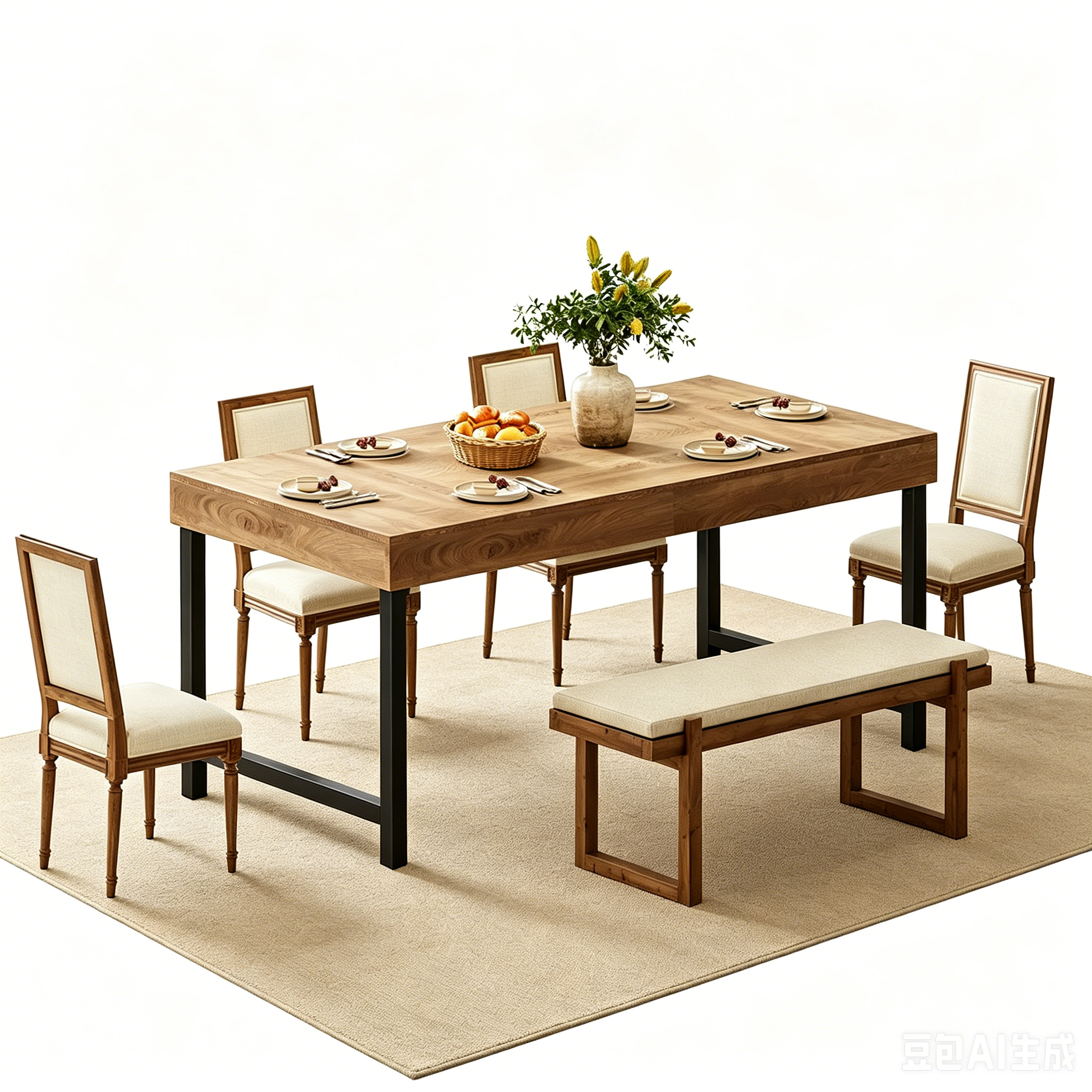 Dining Table & Chair Set
