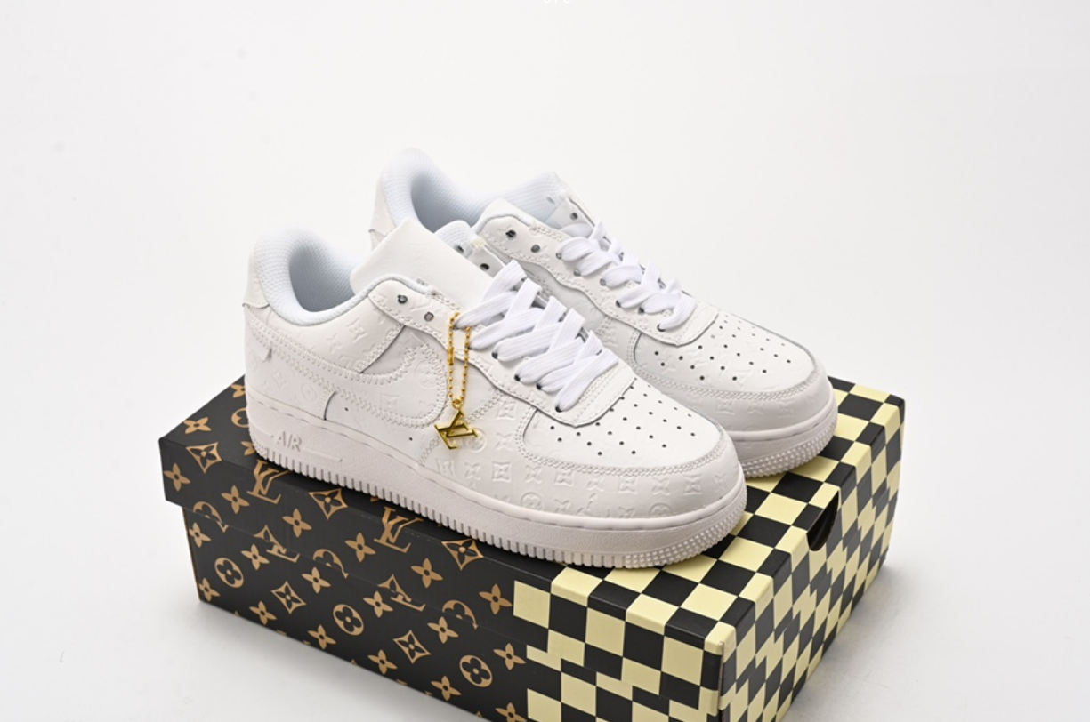 2024 LV Trainer X Nike Air Force 1 Low White Color