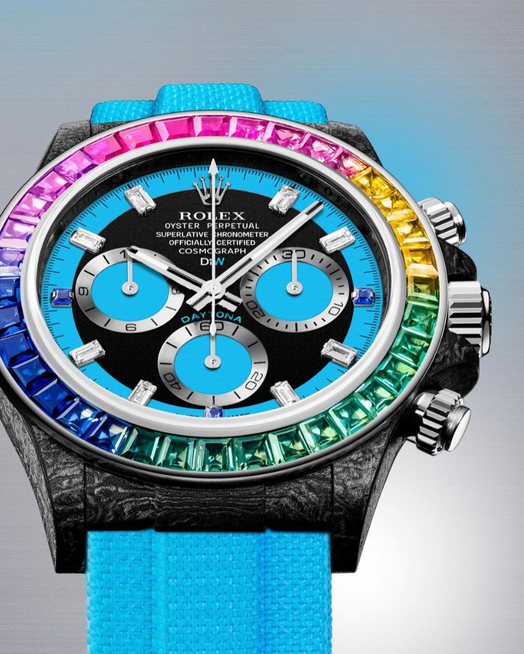 DiW Rolex Daytona RAINBOW BLUE【1:1 Replica】