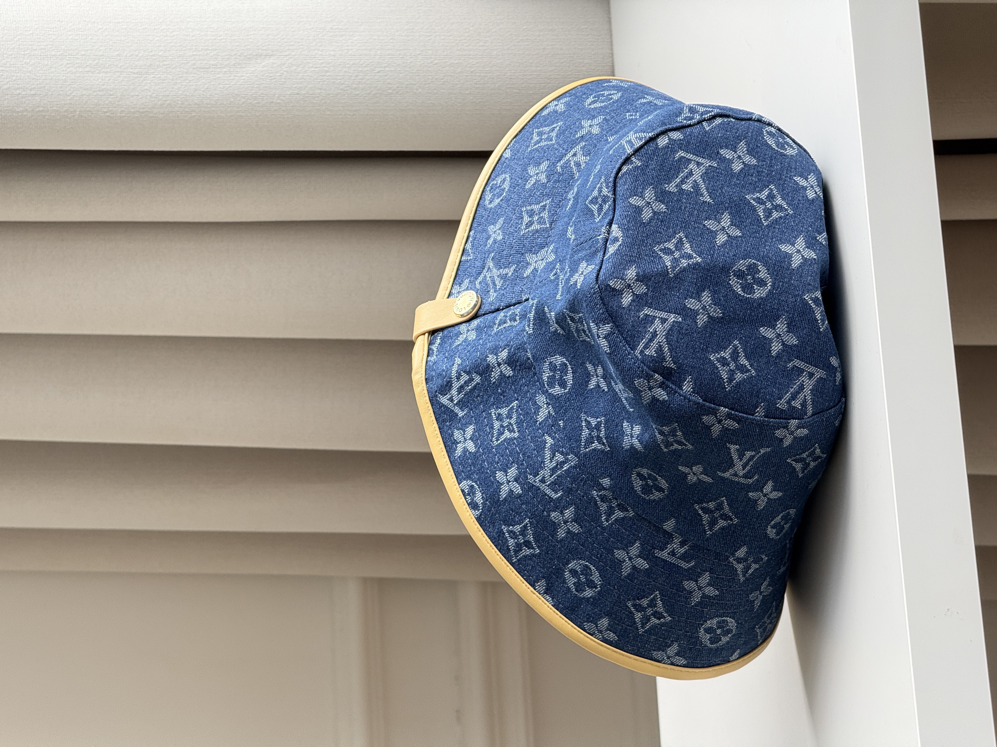 Louis Vuitton Blue Denim Monogram Bucket Hat