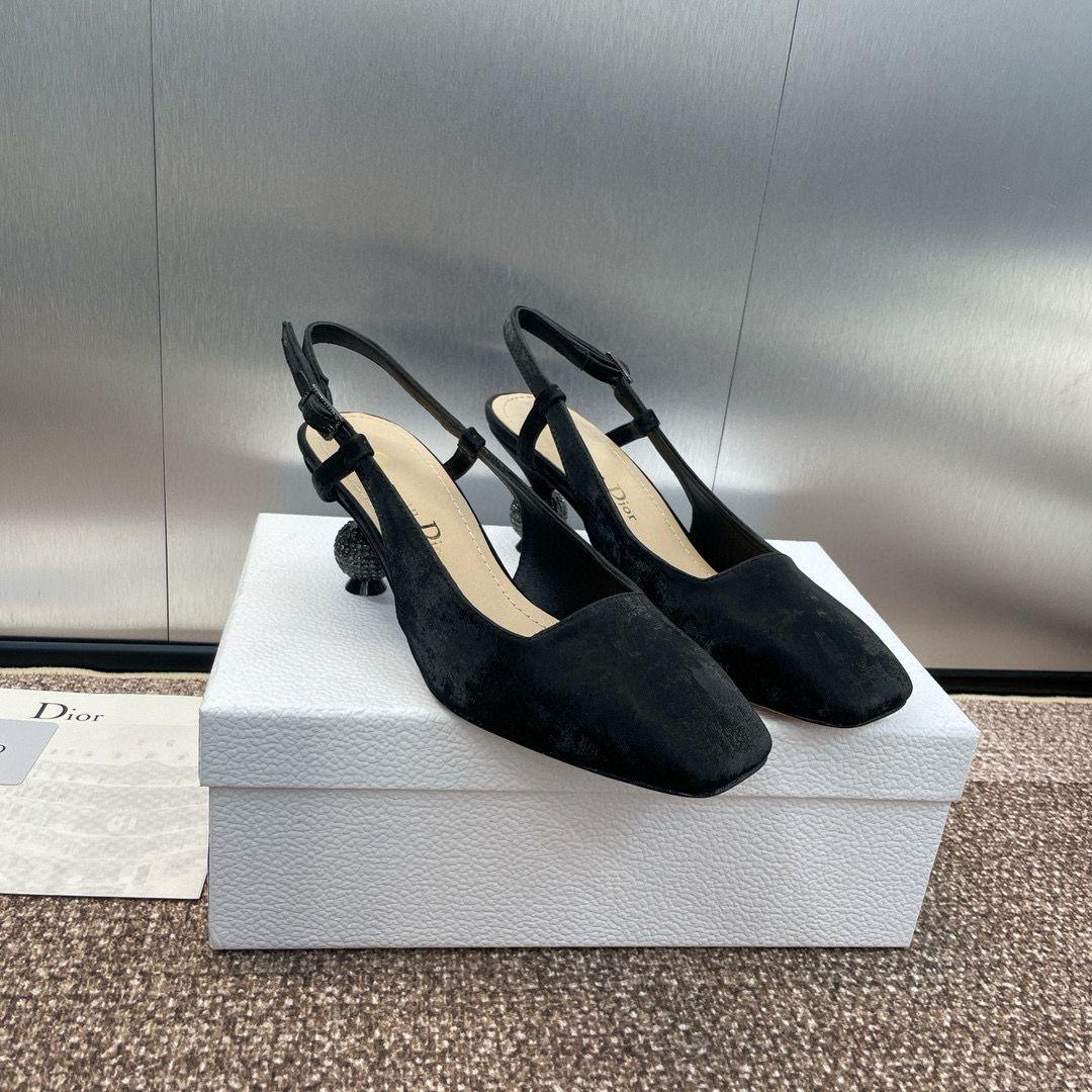 Dior Diamond Slide Heels