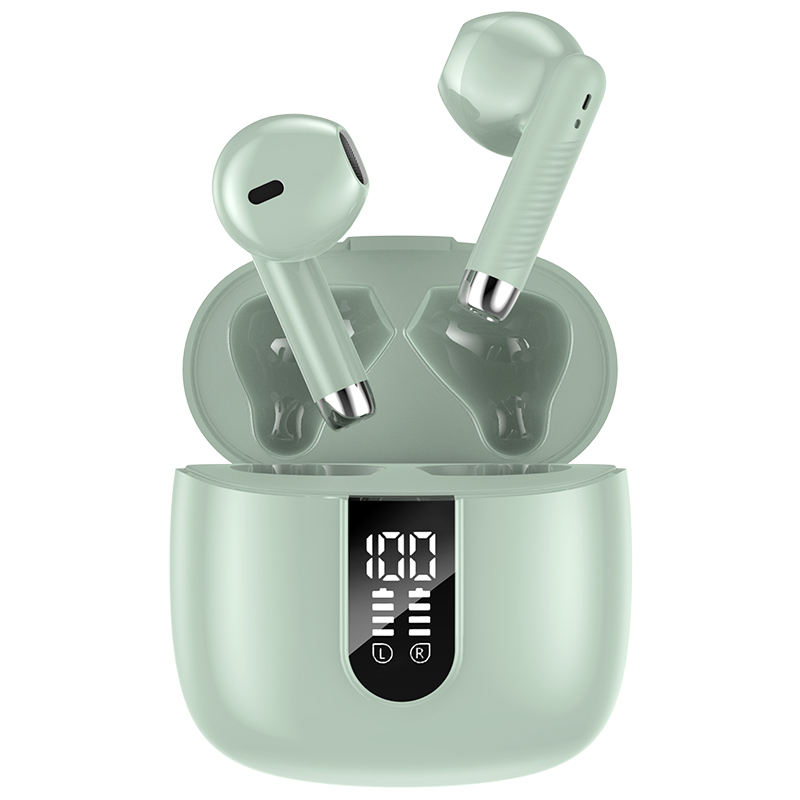 True Wireless for 5.3 In-Ear Earbuds 13mm Dynamic Drivers HiFi Stereo Sound CVC8.0 Microphone LED ANC IPX4