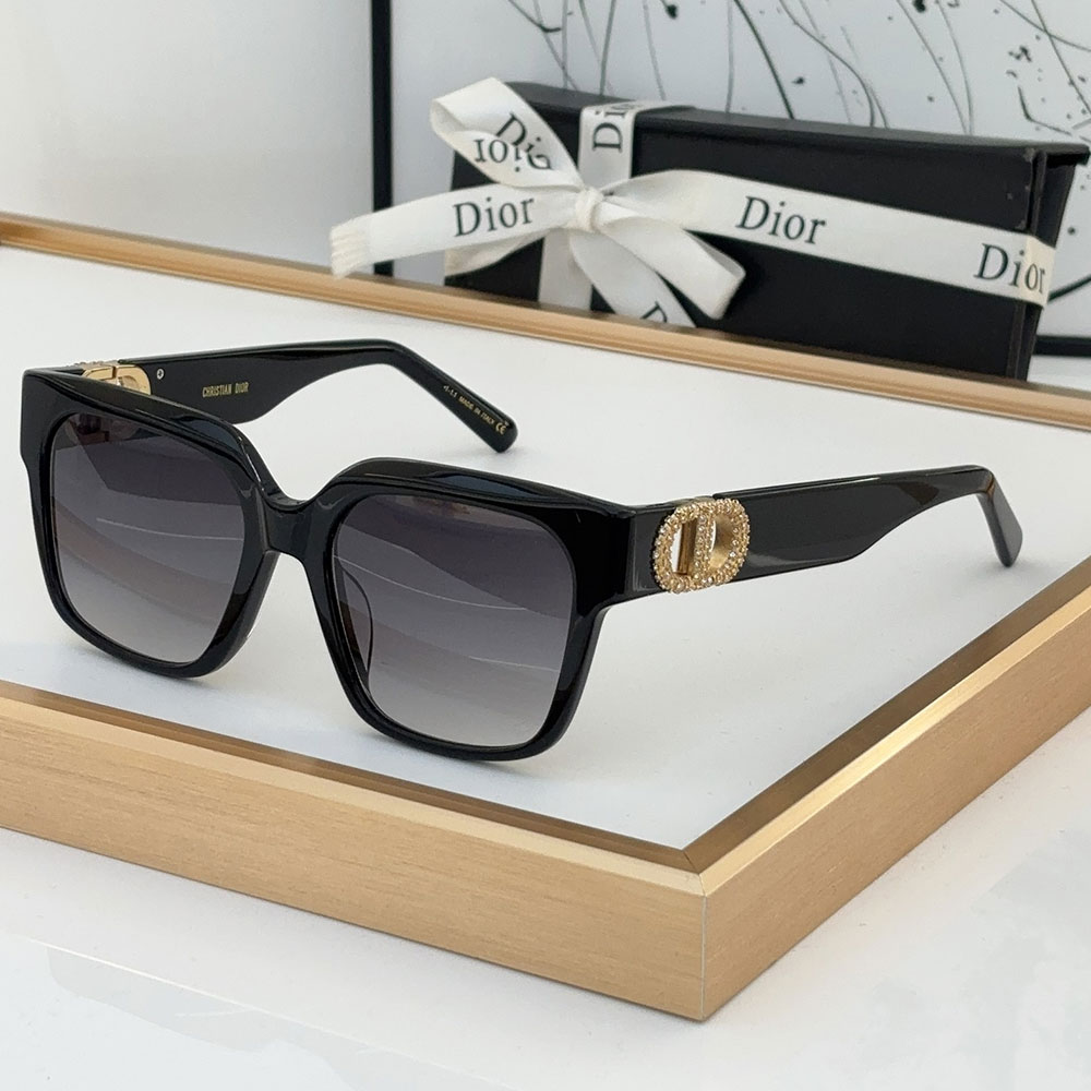 Dior Mirror Leg Hollow CD Logo sunglasses  Top quality