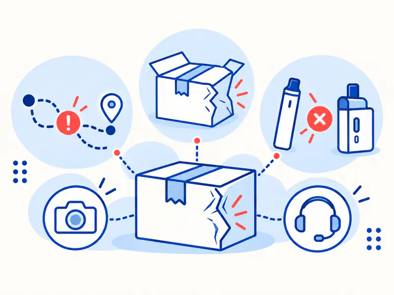 What to Do if a Parcel Is Missing, Damaged or Incorrect — OZ illustrated guide cover