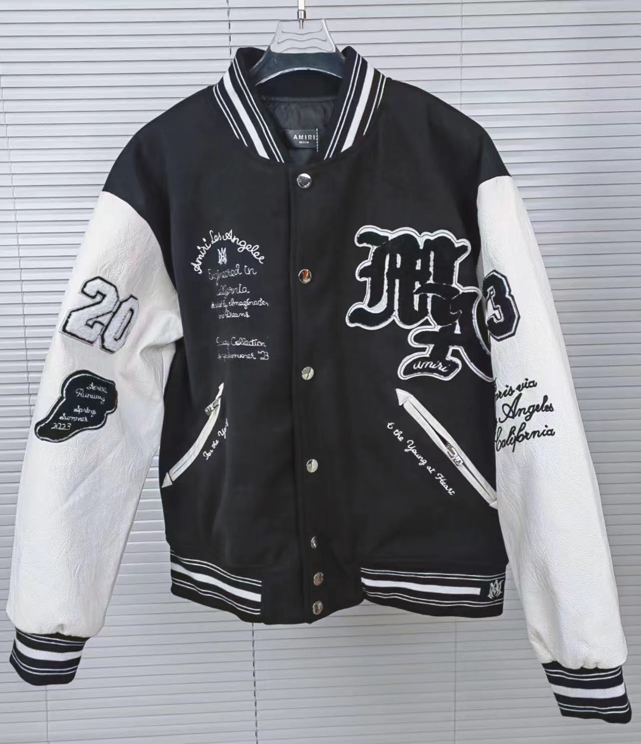 Amiri Back Fly House Jacket Black Color