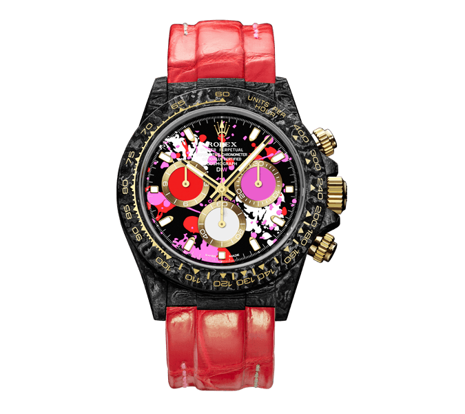 ROLEX Diw Daytona motley red 40mm oyster black【1:1 Replica】