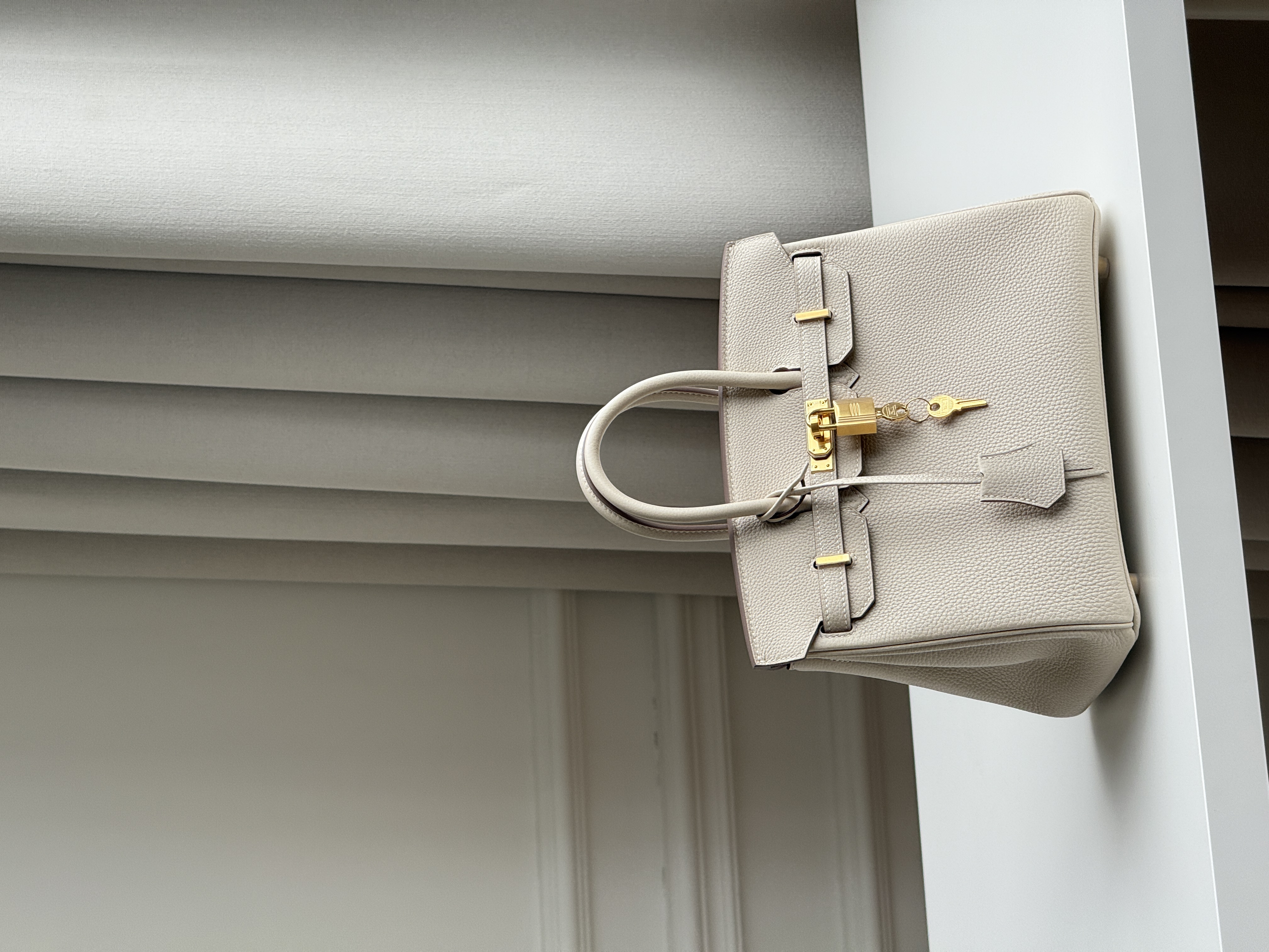Hermès Birkin Elephant Grey Togo Leather Gold Hardware Handbag