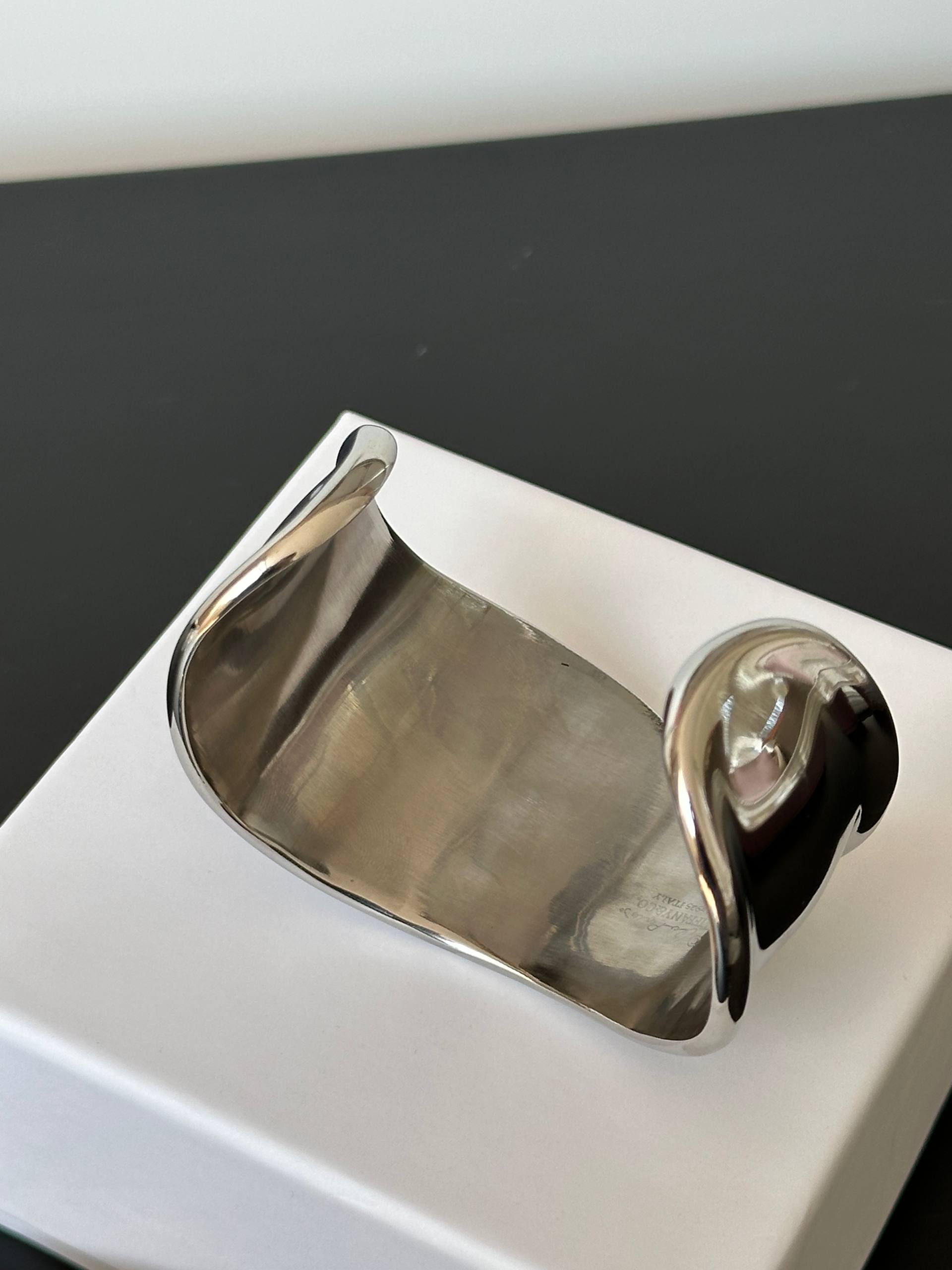 Chunky Sculptural Gold Cuff Bracelet