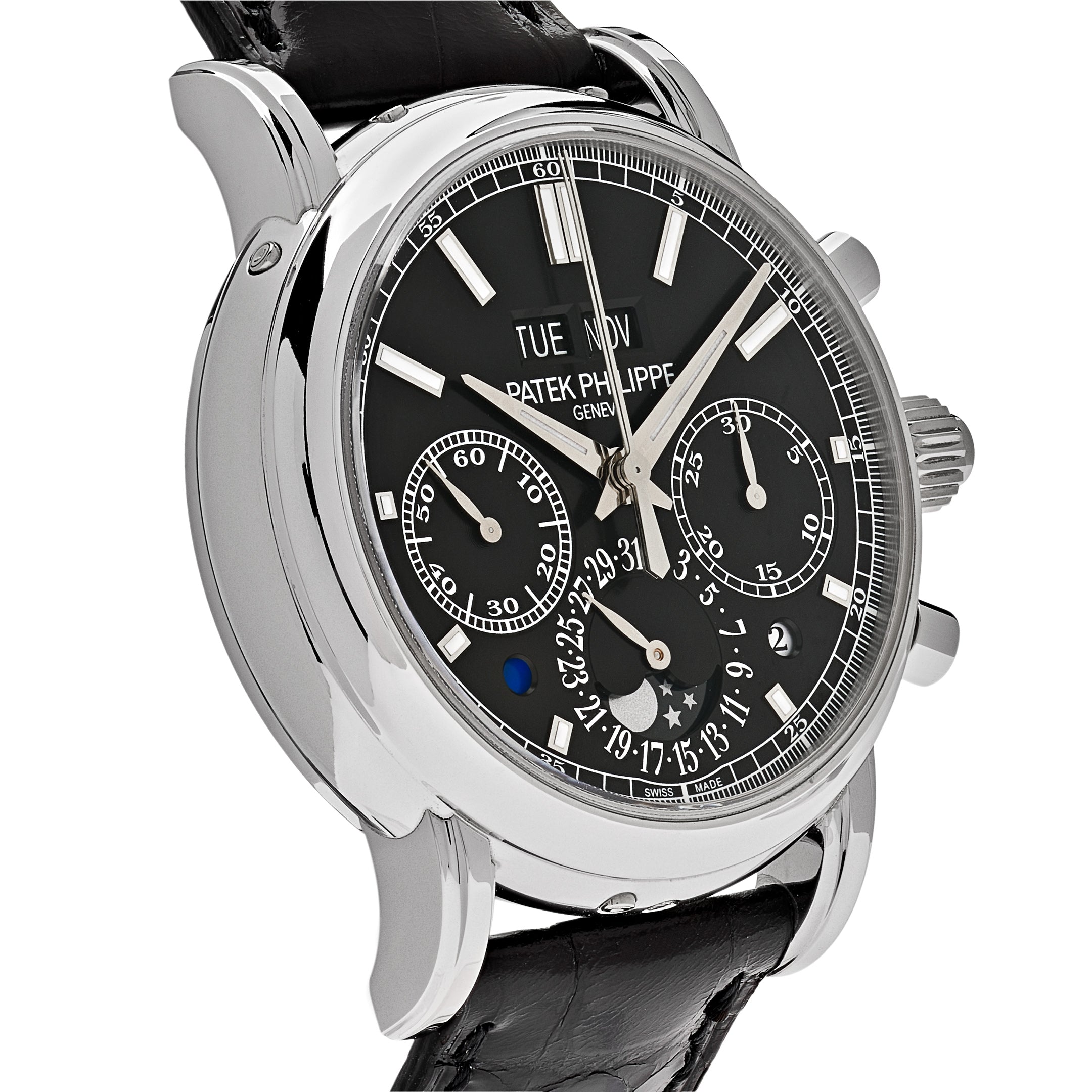 Patek Philippe Grand Complications Perpetual Calendar Chronograph Platinum 5204P-011【1:1 Replica】