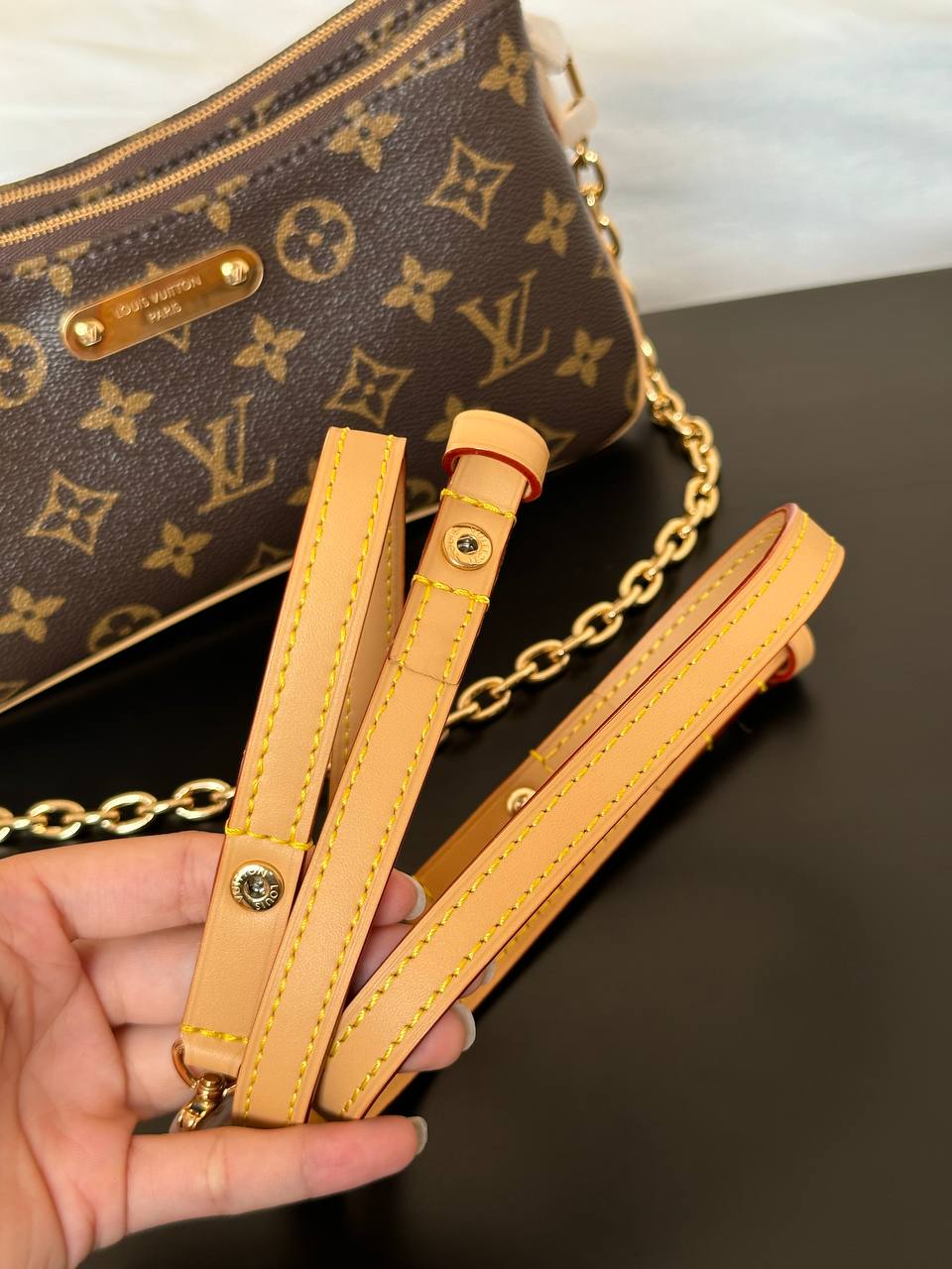 Louis Vuitton Monogram Canvas Chain Shoulder Mini Bag