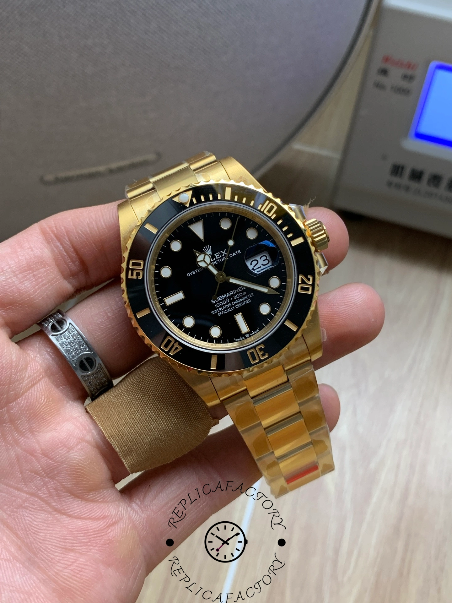 Rolex Submariner 126618LN Yellow Gold Black Dial 41mm Mens Replica Watch