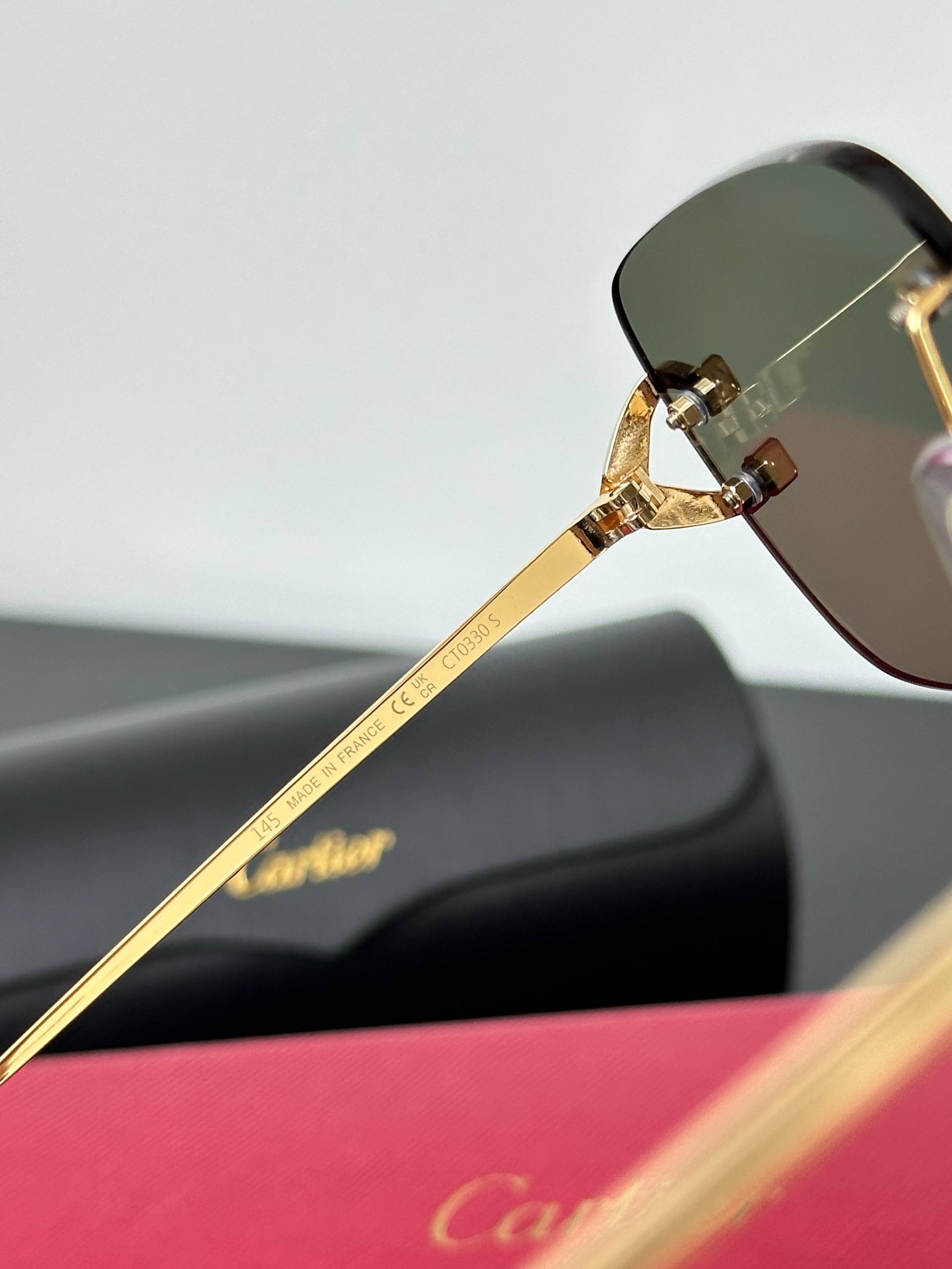 Cartier Panthère Rimless Square Sunglasses