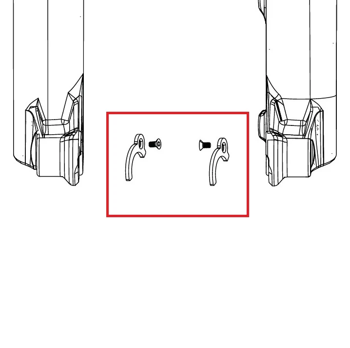 Adaptateurs de Moyeu ROCKSHOX ENDCAP 31>21mm PIKE C1/LYRIK D1/ZEB A2 FLIGHT ATTENDANT (2023+)