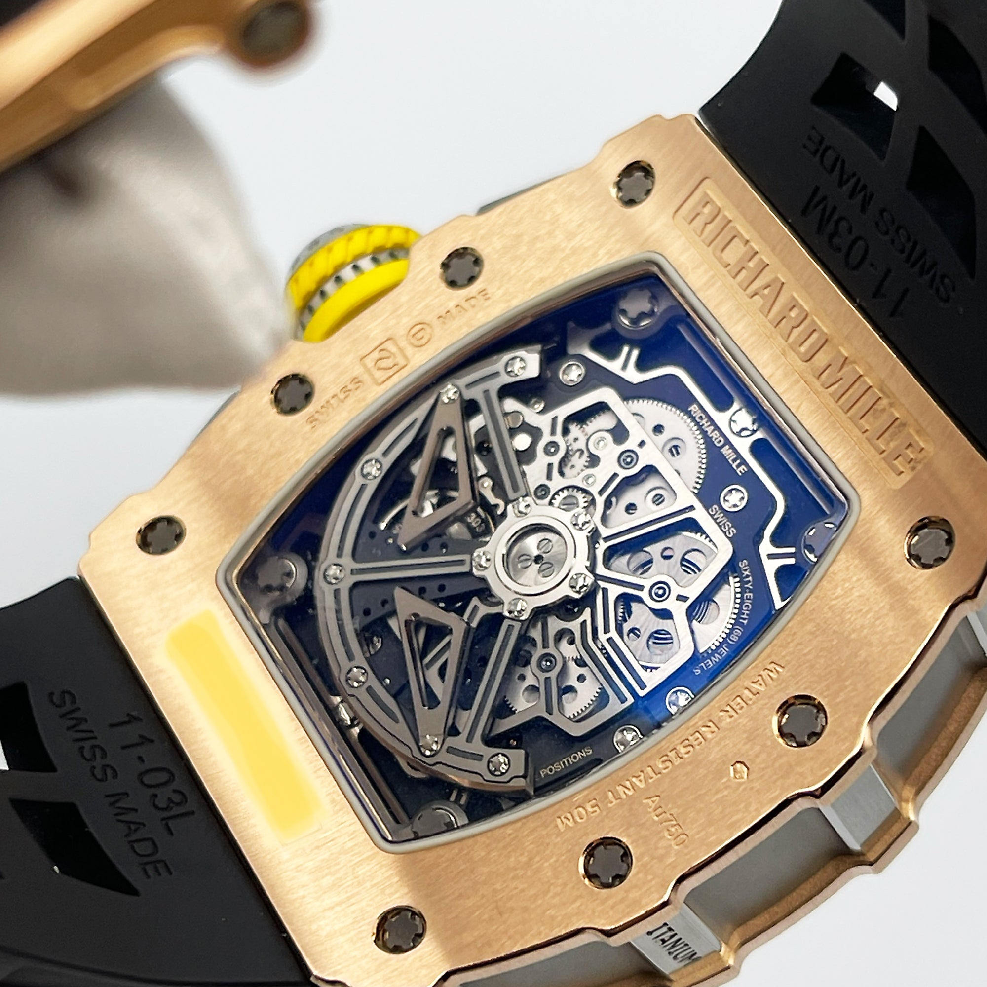 Richard Mille Automatic Flyback Chronograph Rose Gold & Titanium RM11-03【1:1 Replica】