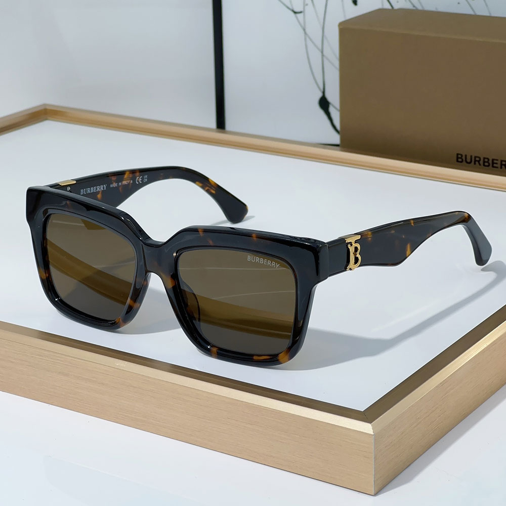 Buberry  Mirror leg Logo Sunglasses Top quality