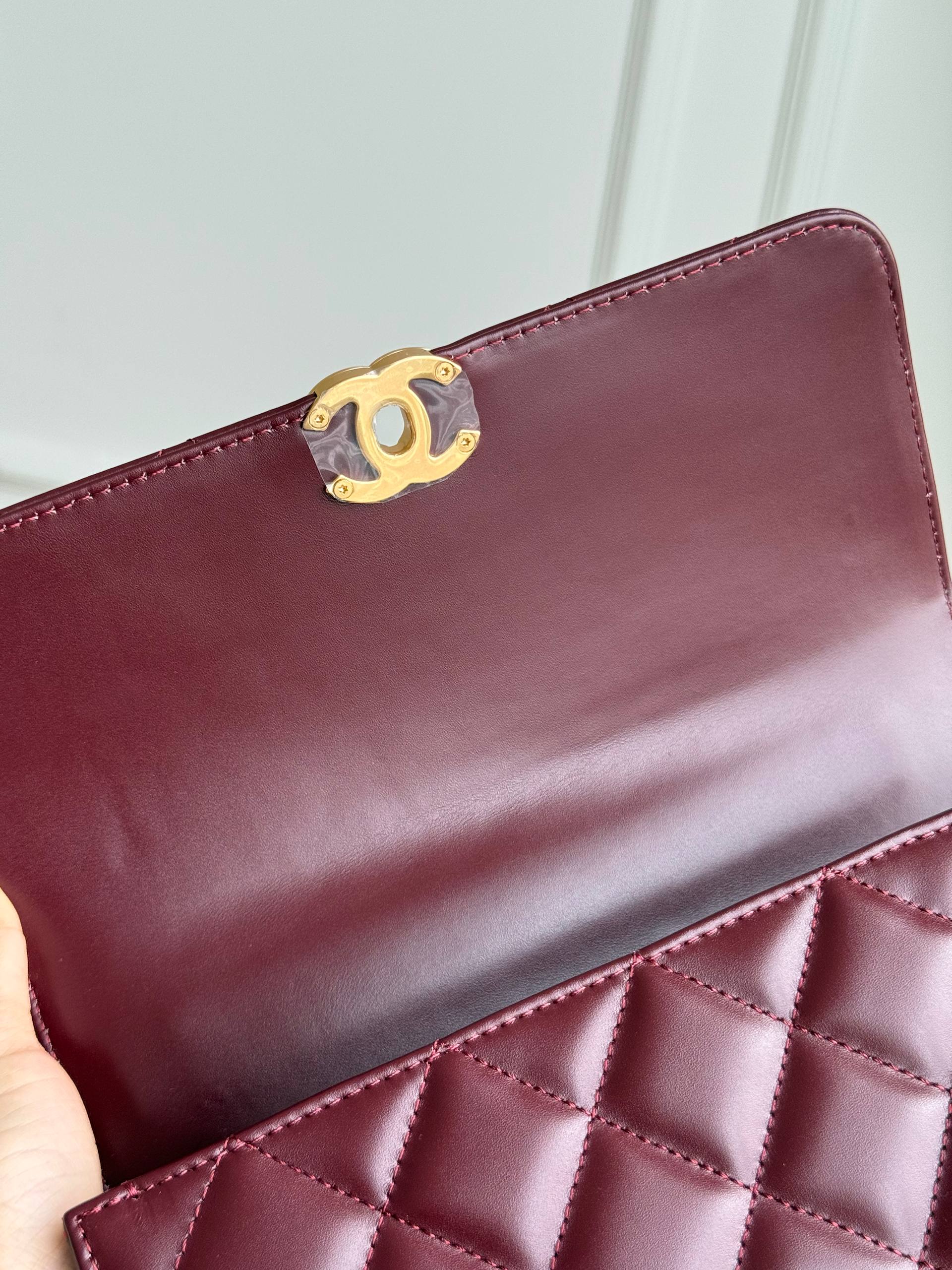 Chanel Burgundy Flap Bag