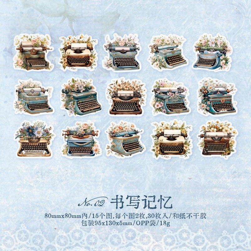 1154 Sticker Pack Bookish Time Series