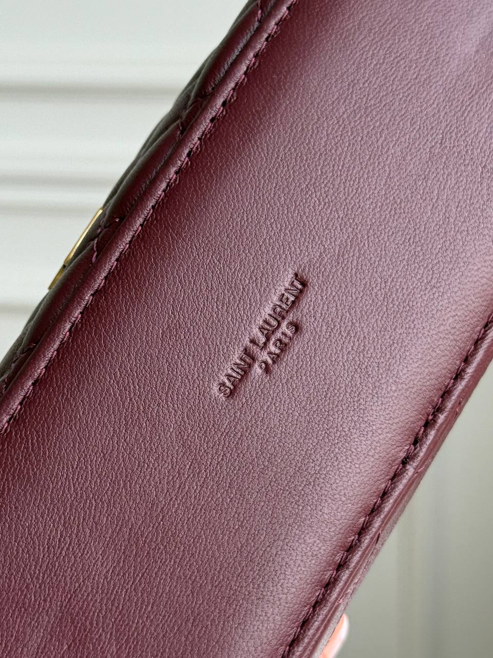 SAINT LAURENT GABY Quilted Leather Vanity Bag