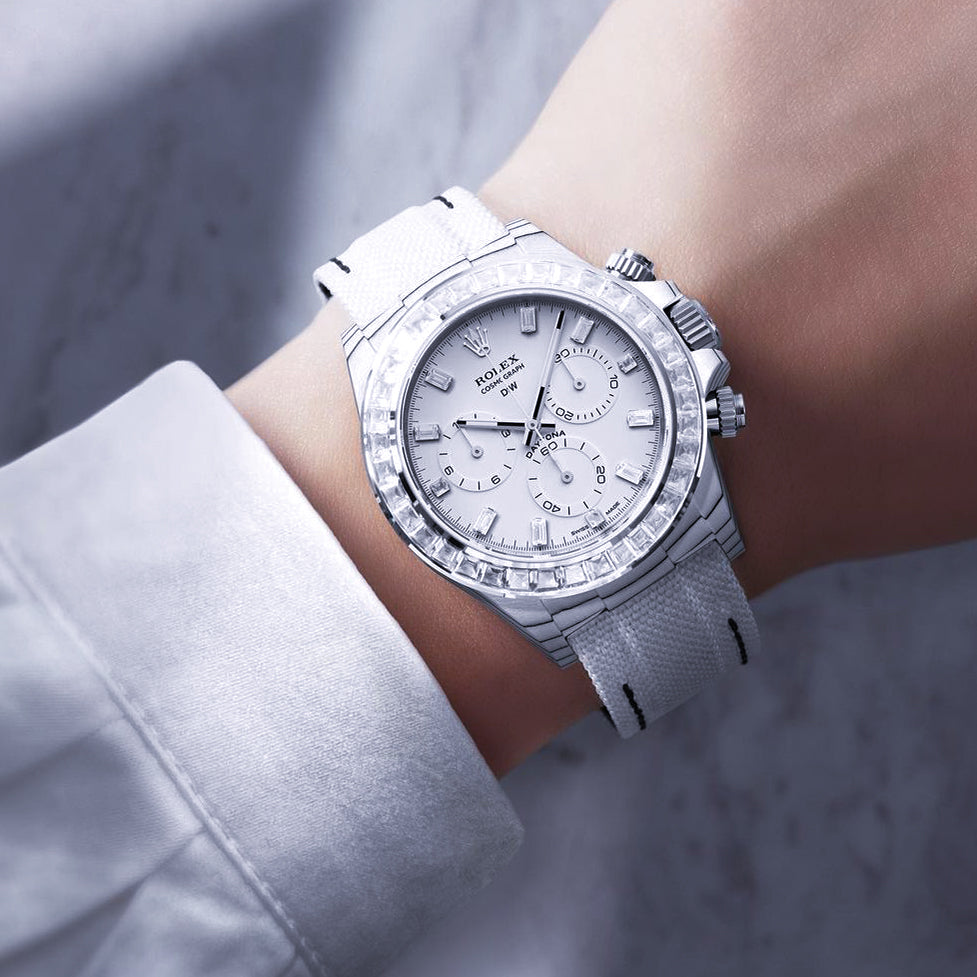 DiW Rolex Rainbow Daytona CRYSTAL In Quartz Fiber【1:1 Replica】