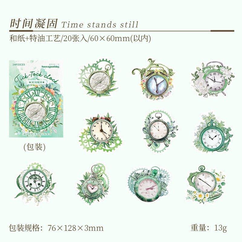 1160 Sticker Pack Tick Clock Series