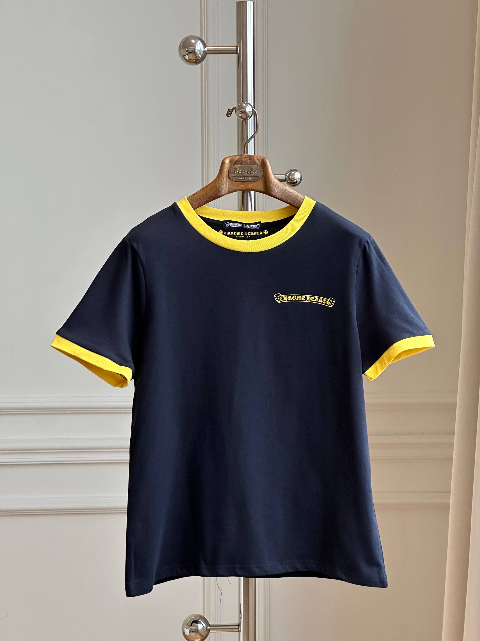 Chrome Hearts Vintage Logo Contrast Trim Short-Sleeve T-Shirt