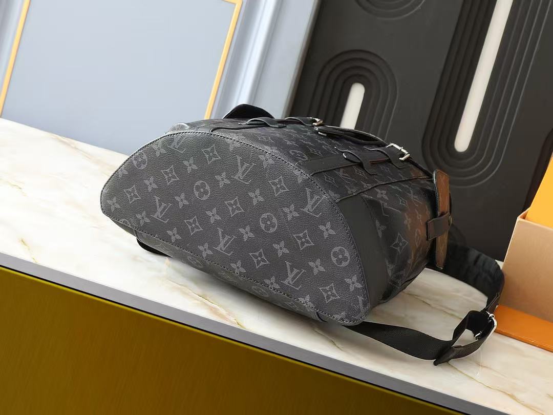 LV Christopher Monogram Backpack Black