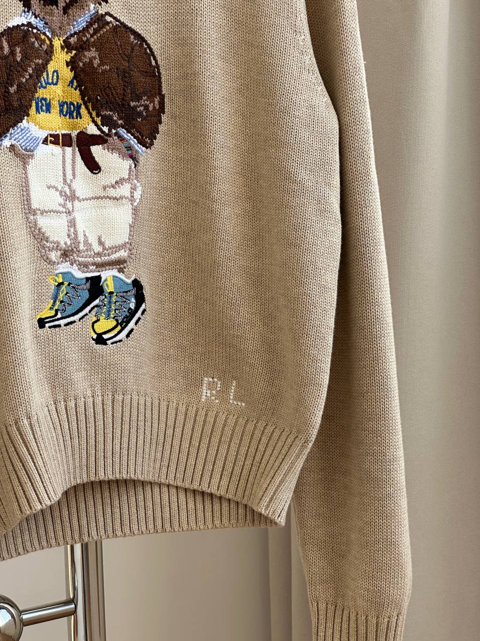Ralph Lauren Polo Bear Crewneck Knit Sweater