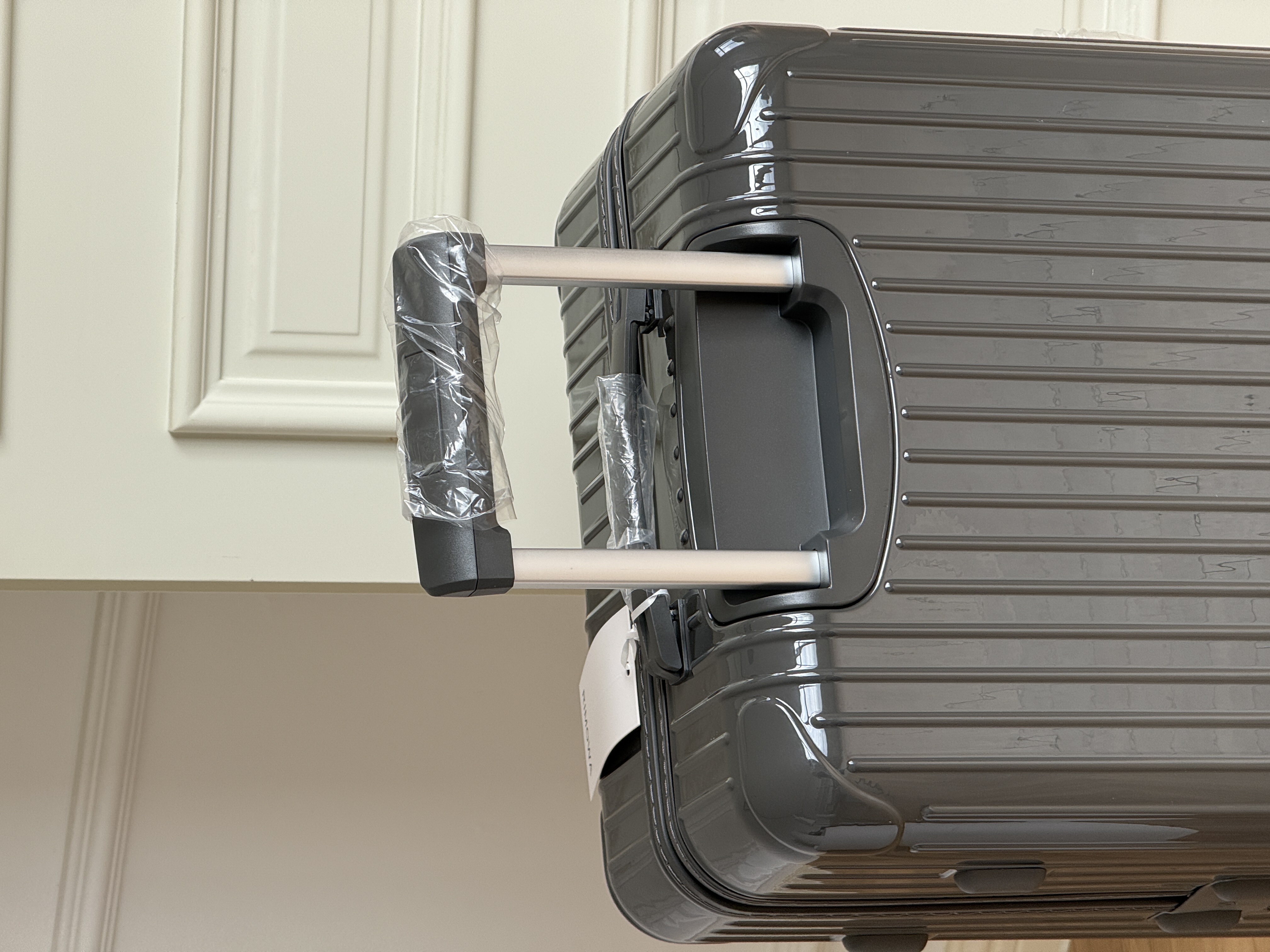 Rimowa Glossy Dark Gray Carry-on Rolling Luggage