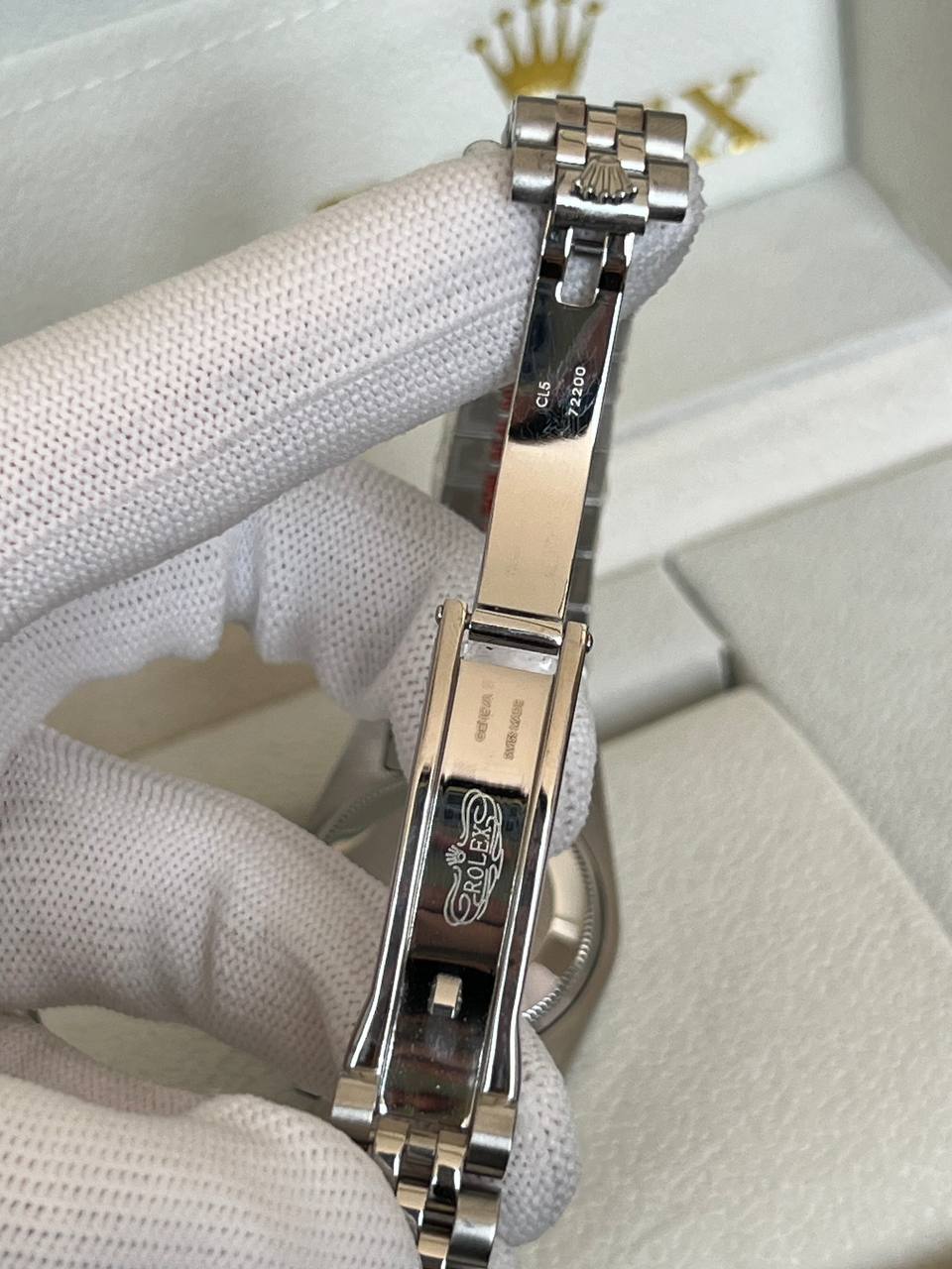Rolex Datejust Mint Green Dial Jubilee Bracelet Fluted Bezel Automatic Watch