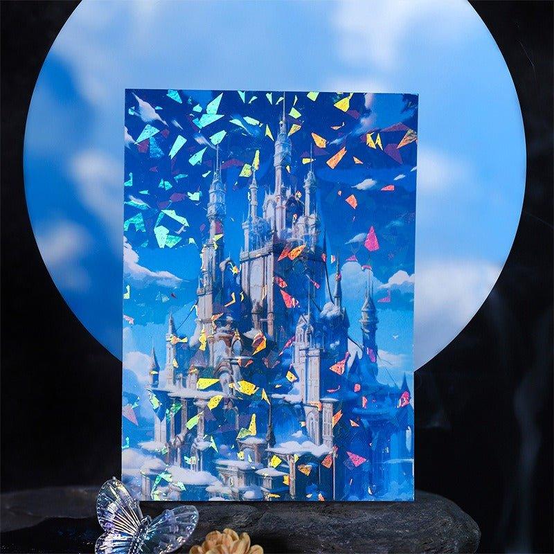 1024 shell light background material stickers sky city