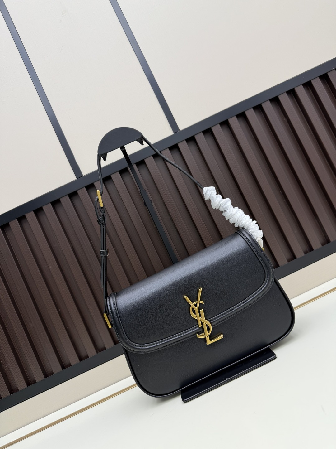 YSL Caviar Black Quilted Handbag