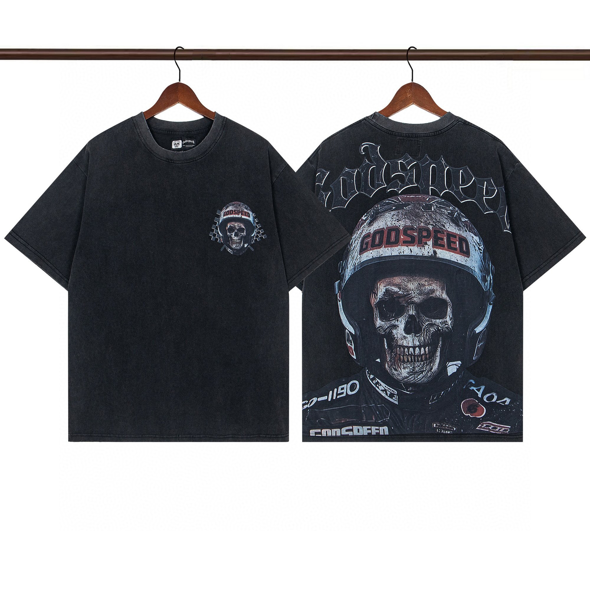 25SS Godspeed Skull Racers T-shirt