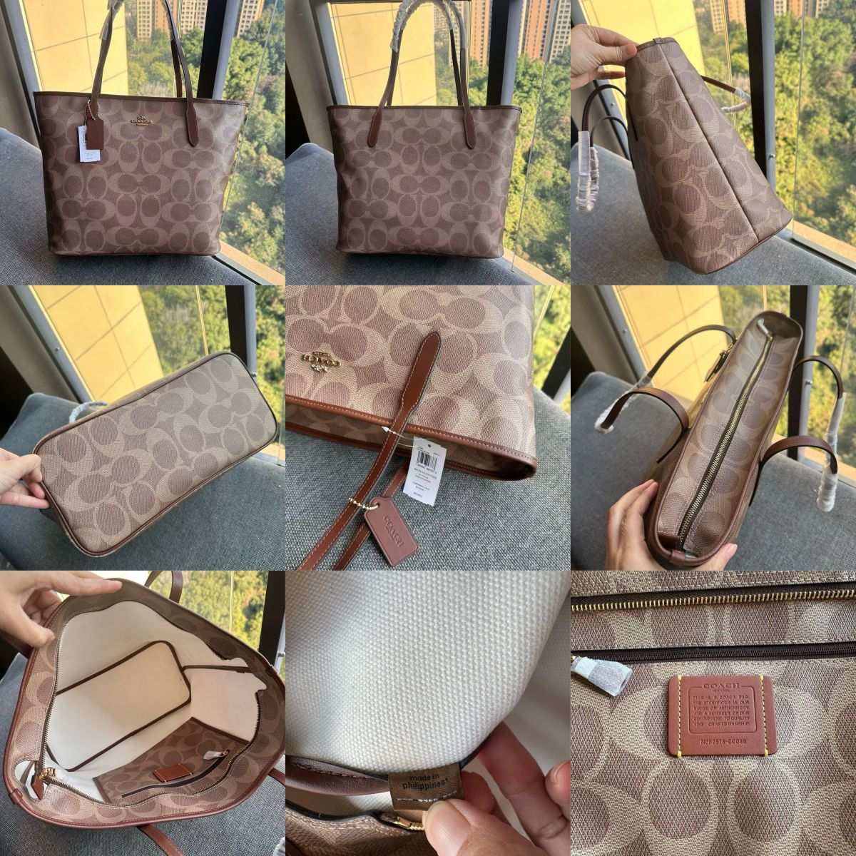 Women Handbag CCD66 Large City Tote Bag In Maxi Signature Canvas