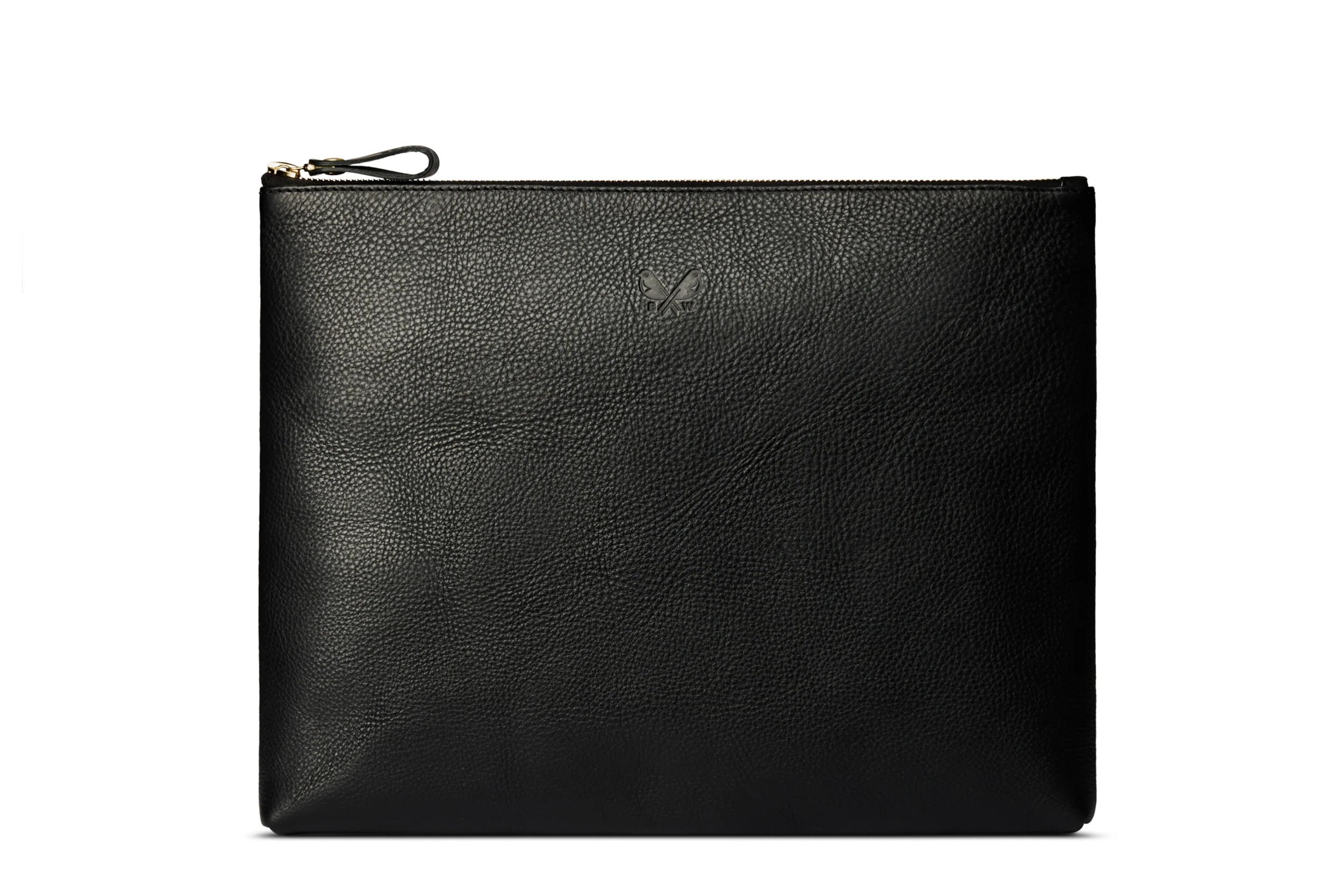 Flight Pouch - Black Leather