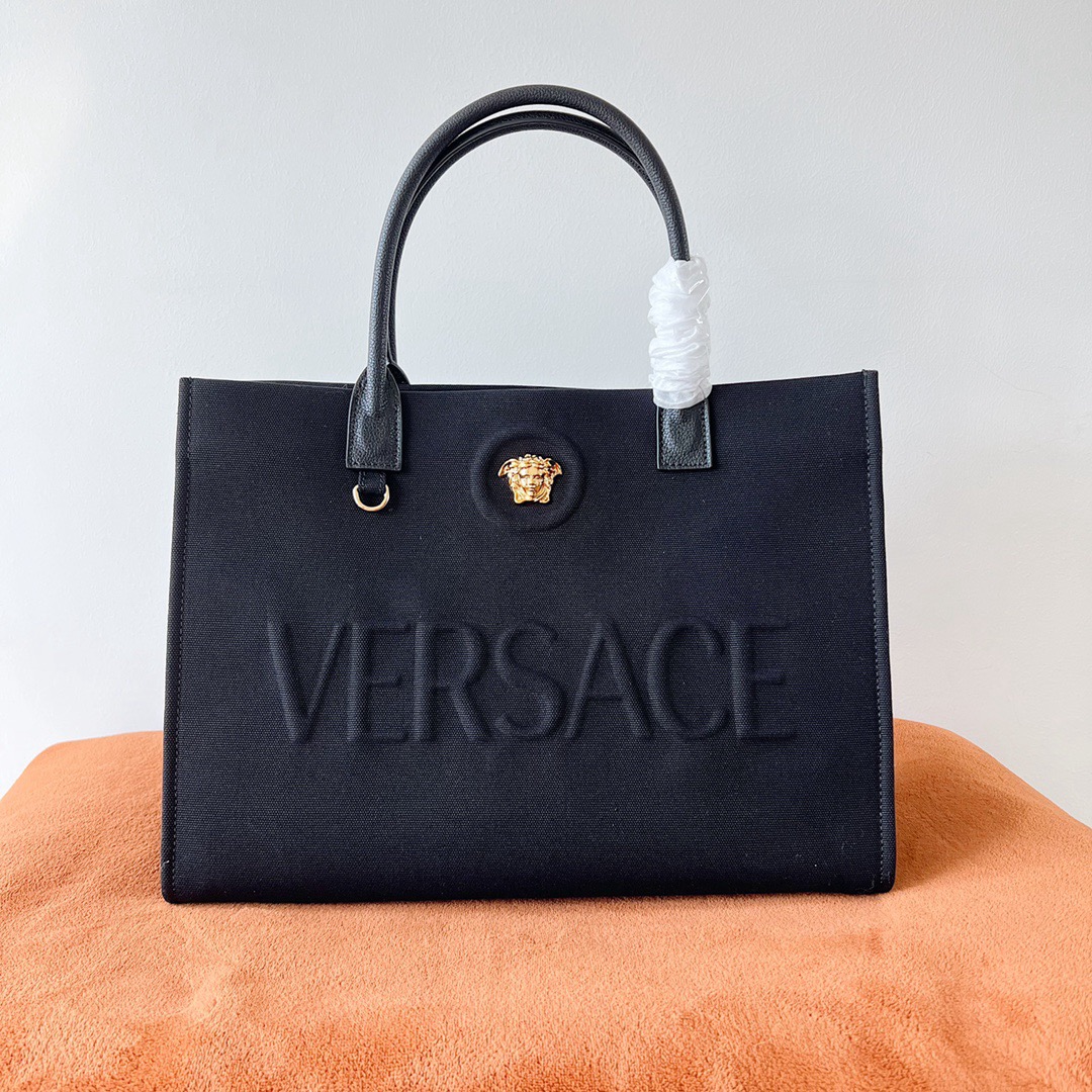 Versace Canvas Tote Bag