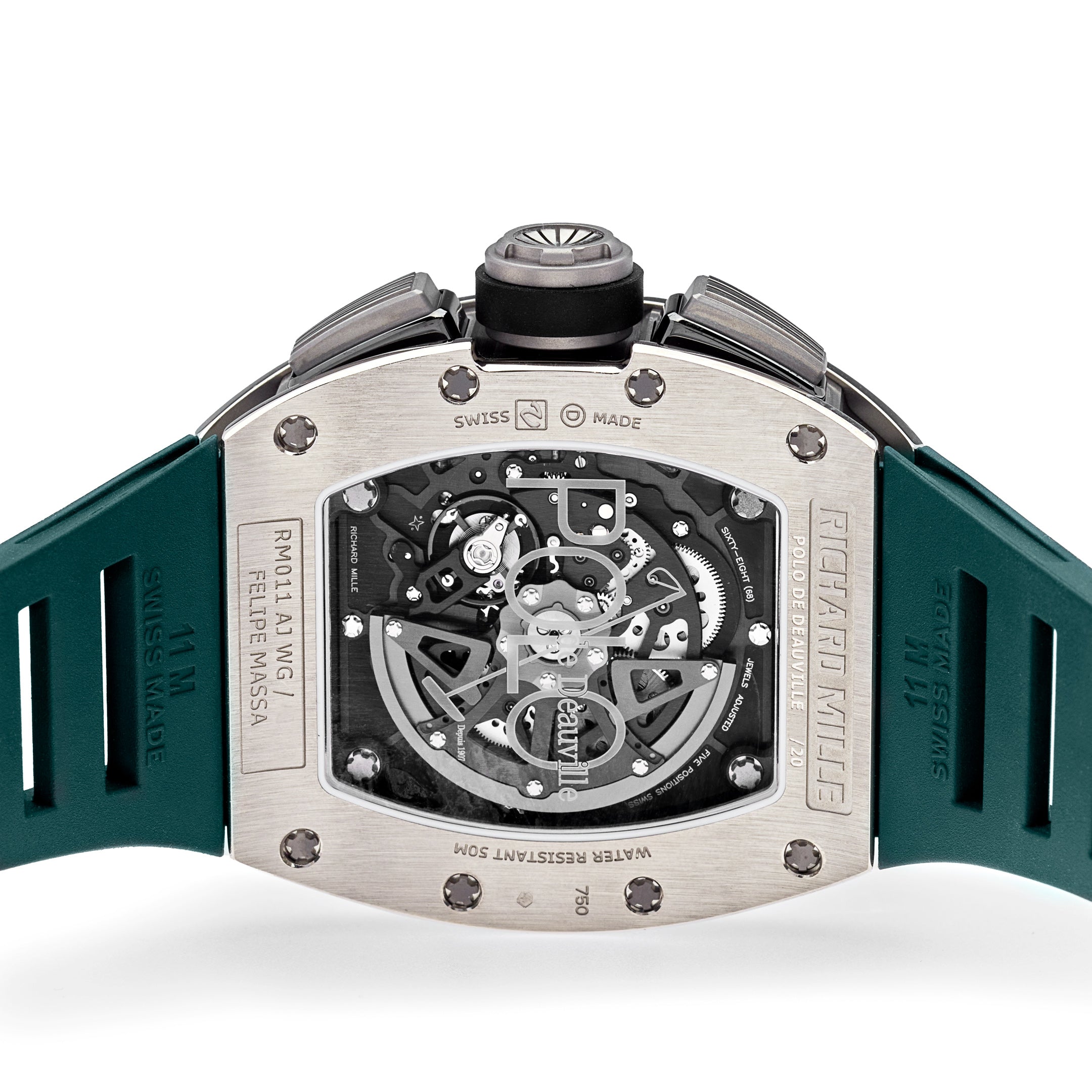 Richard Mille White Gold & Titanium Polo de Deauville RM011-FM【1:1 Replica】