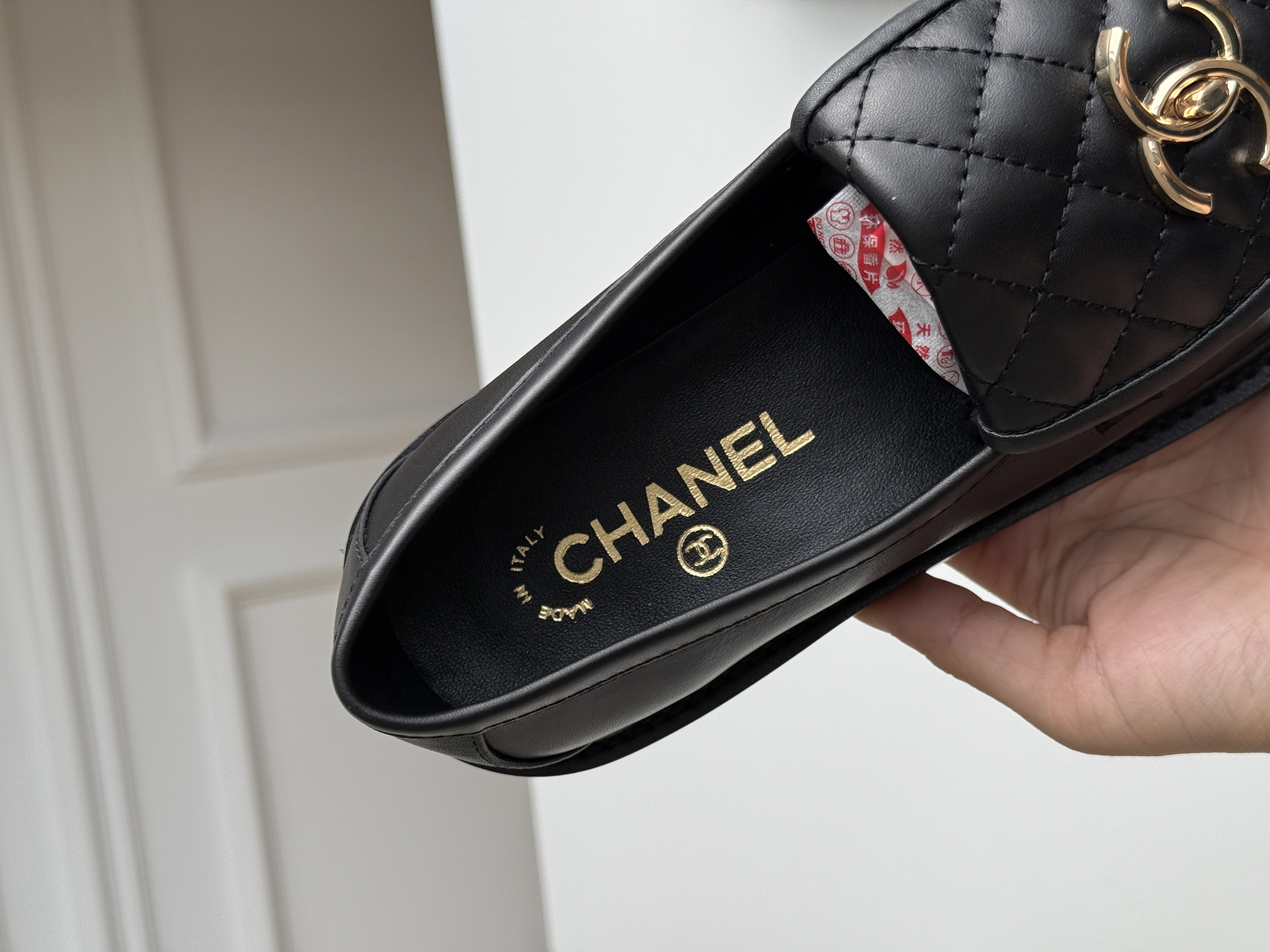 Chanel Quilted CC Turn-Lock Loafers