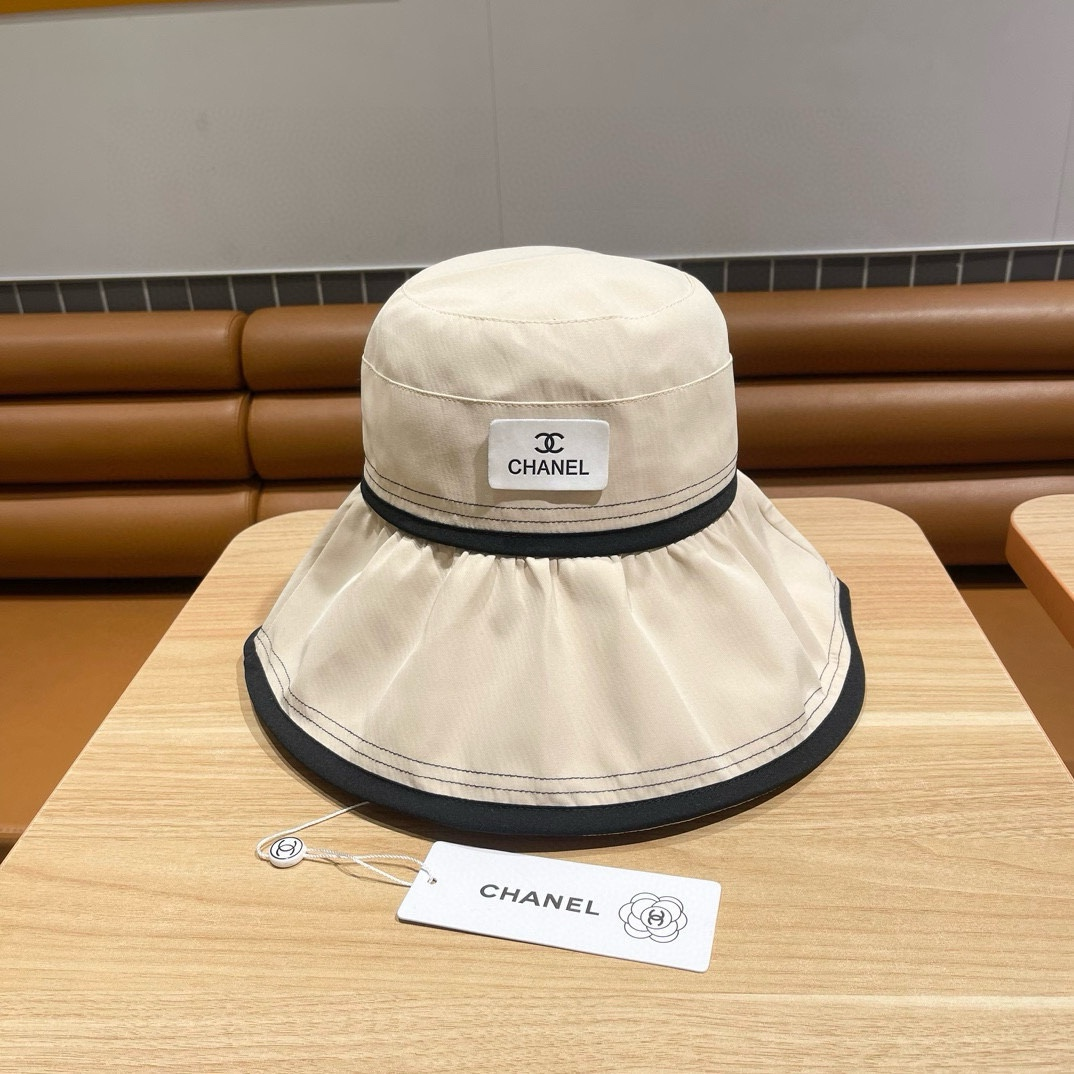Chanel Big Hat Full Face UV Protection Fisherman's Hat Sunhat