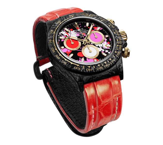 ROLEX Diw Daytona motley red 40mm oyster black【1:1 Replica】