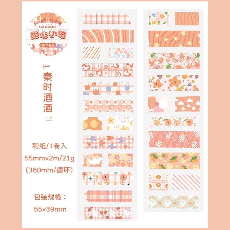 3046 Washiashi Tape Sweetheart Grid Series