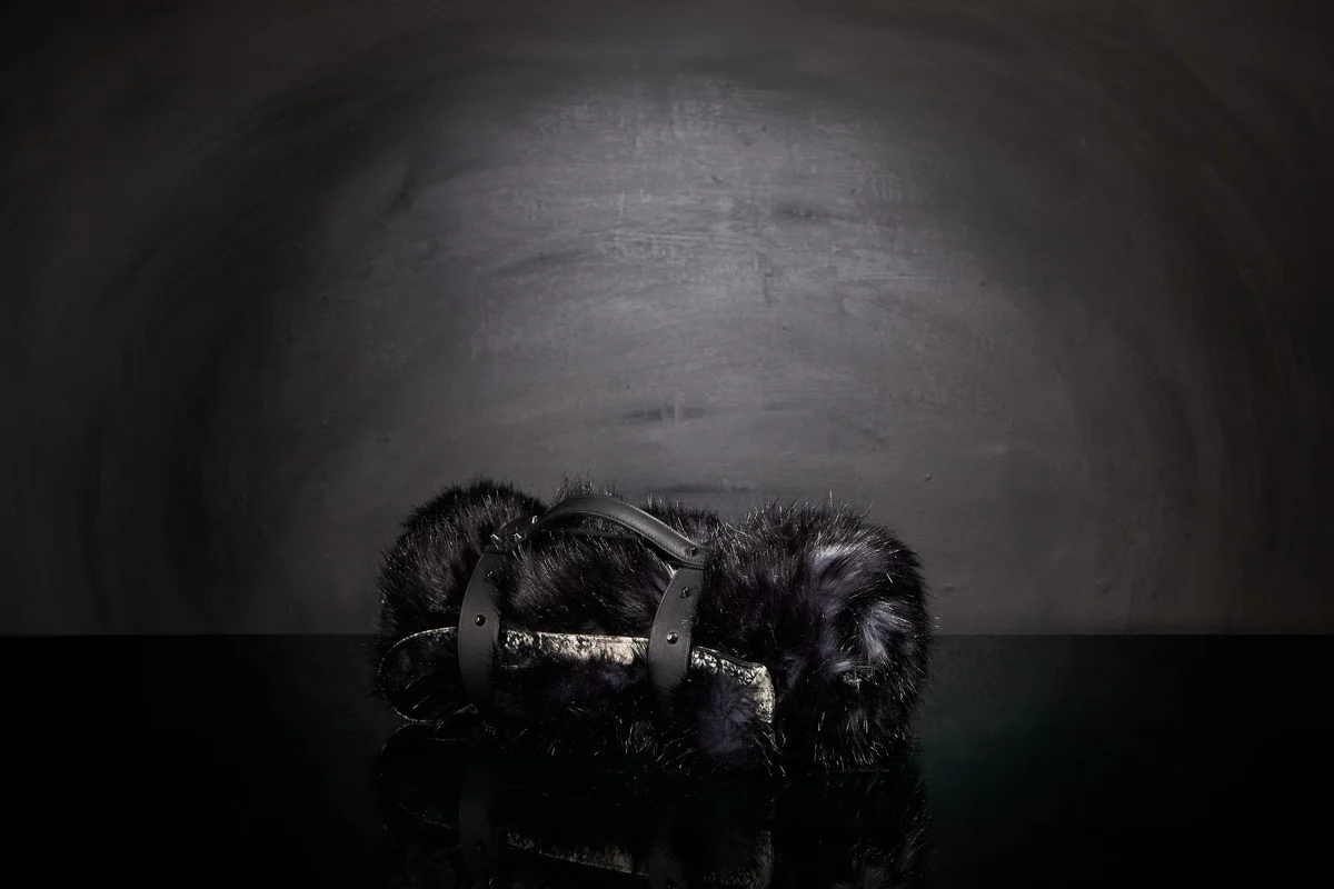Couverture pour chat « Metis » Black Moon - Tissu Jean-Paul Gaultier