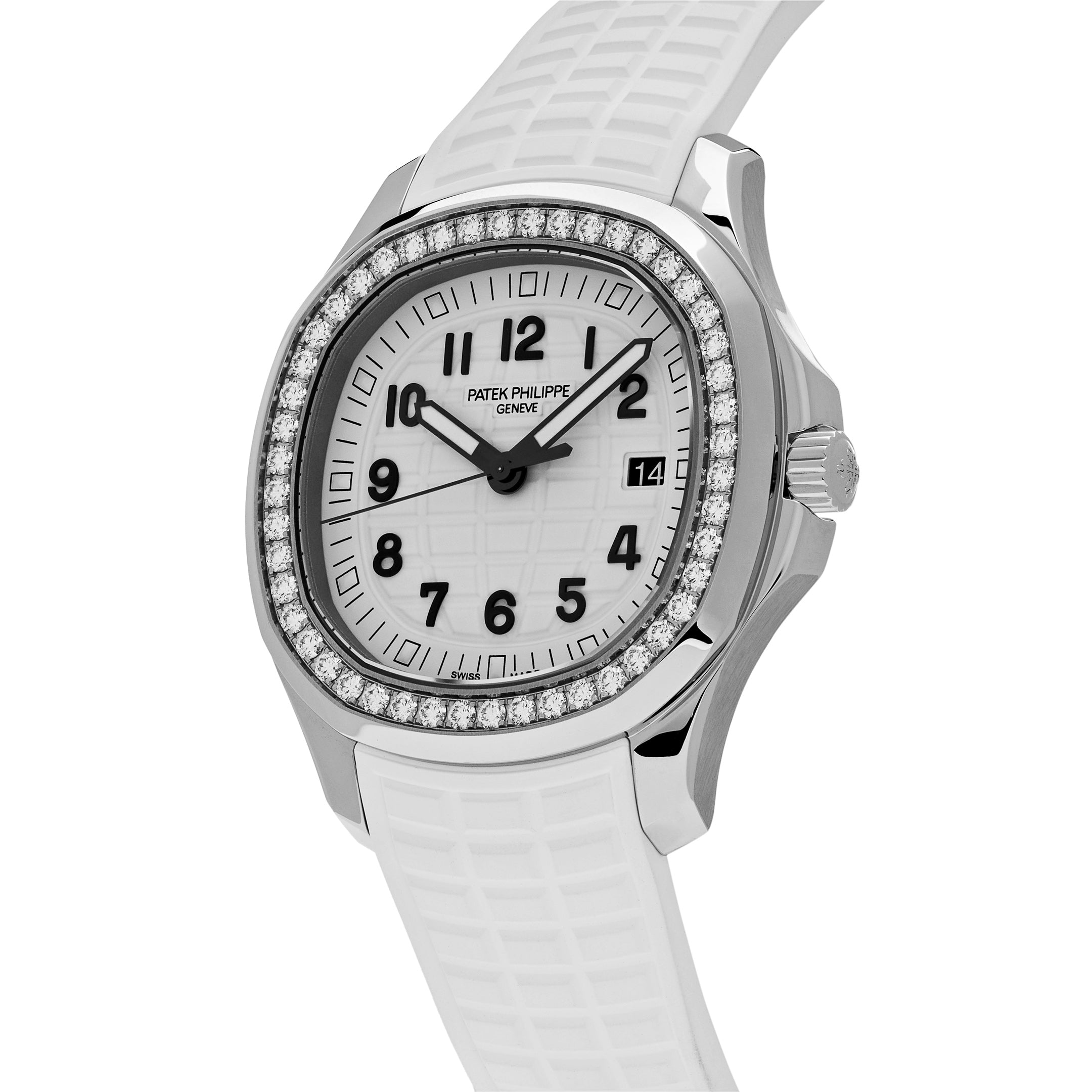 Patek Philippe Aquanaut Luce Stainless Steel White Dial Diamond Bezel 5267/200A-010【1:1 Replica】