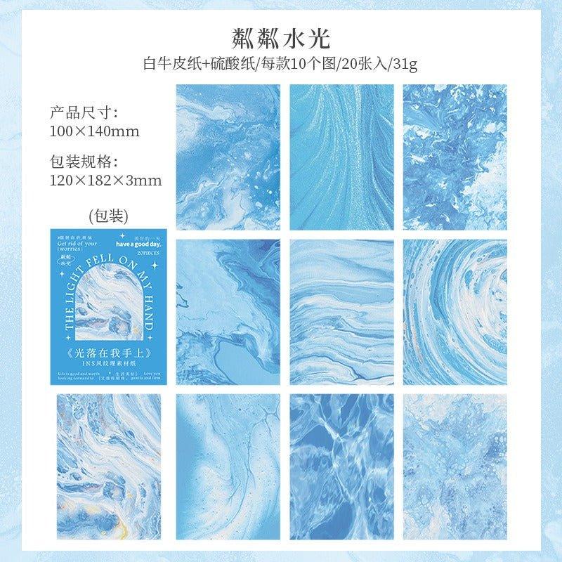 2148 Paper stock Light Falls on My Hands series