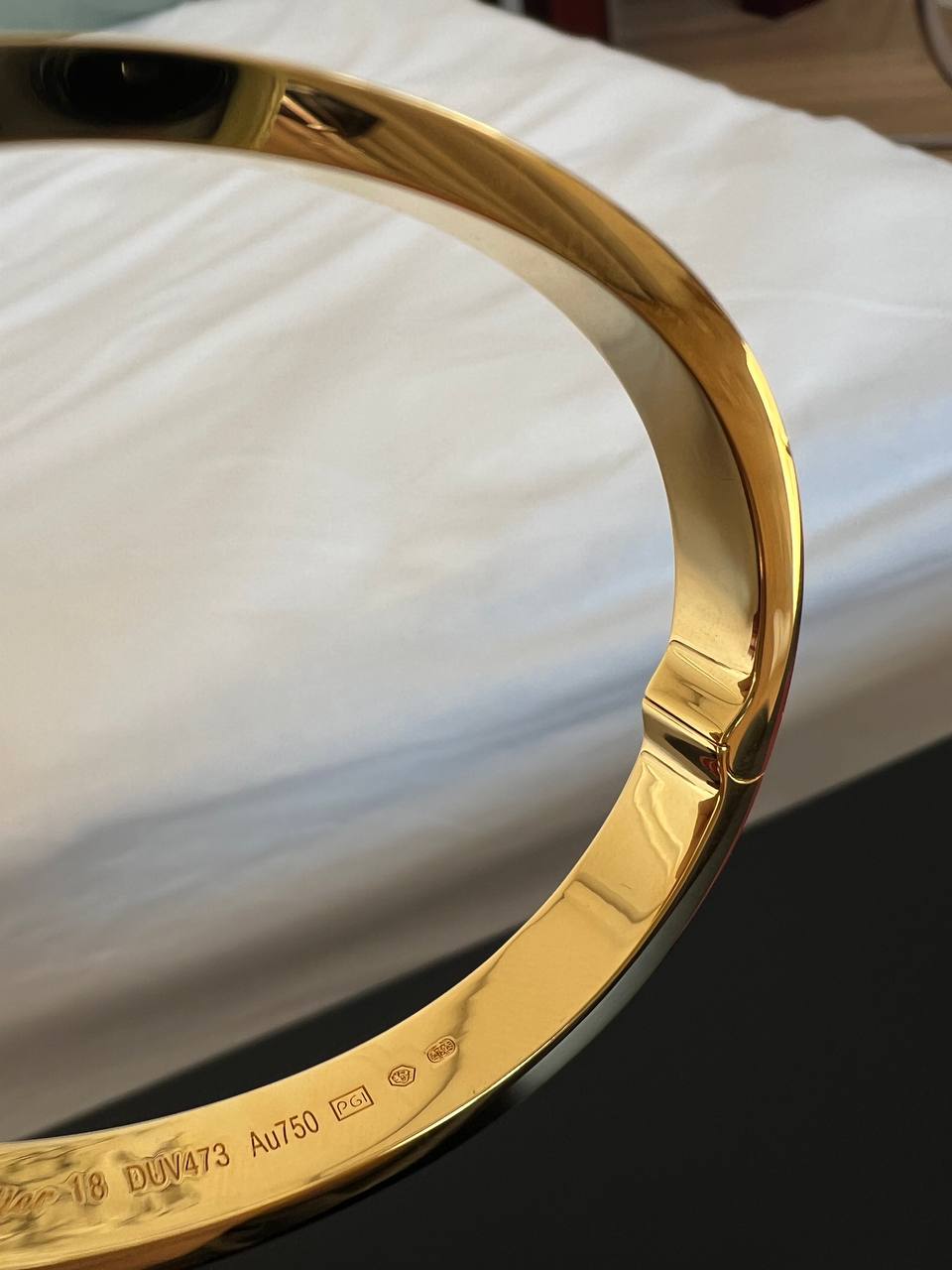 Cartier LOVE Narrow Diamond Paved Bangle Bracelet
